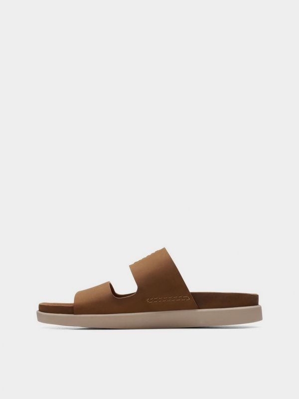 Шльопанці Clarks Sunder Coast Tan Leather 26170947
