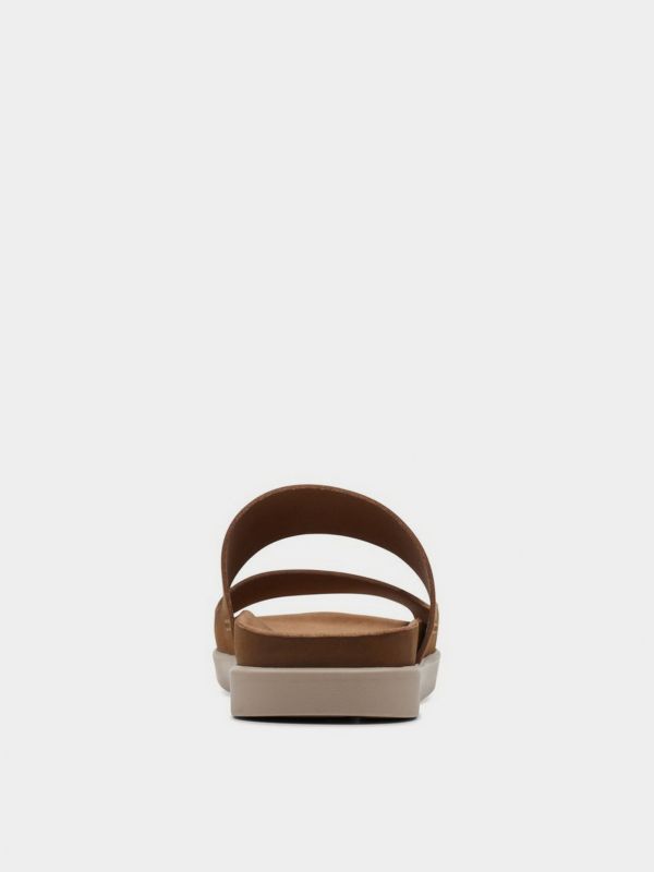Шльопанці Clarks Sunder Coast Tan Leather 26170947